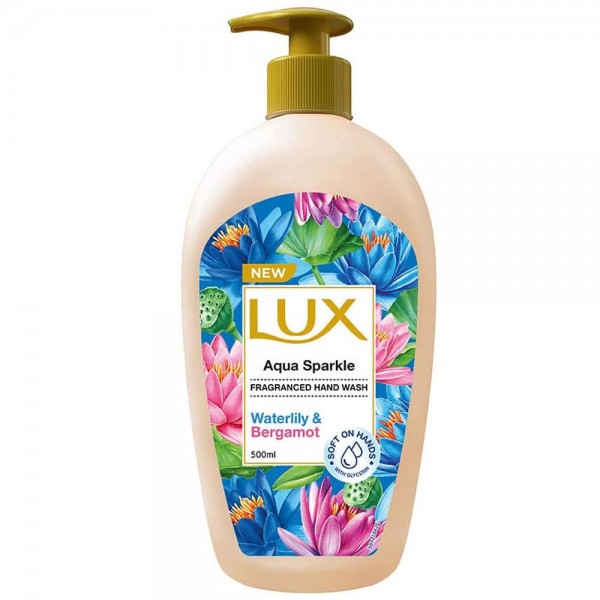 مایع دستشویی لوکس (Lux) مدل Aqua sparkle مقدار 500 میلی‌لیتر